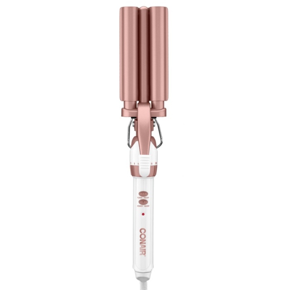 CONAIR DOUBLE CERAMIC TRIPLE BARREL HAIR WAVER